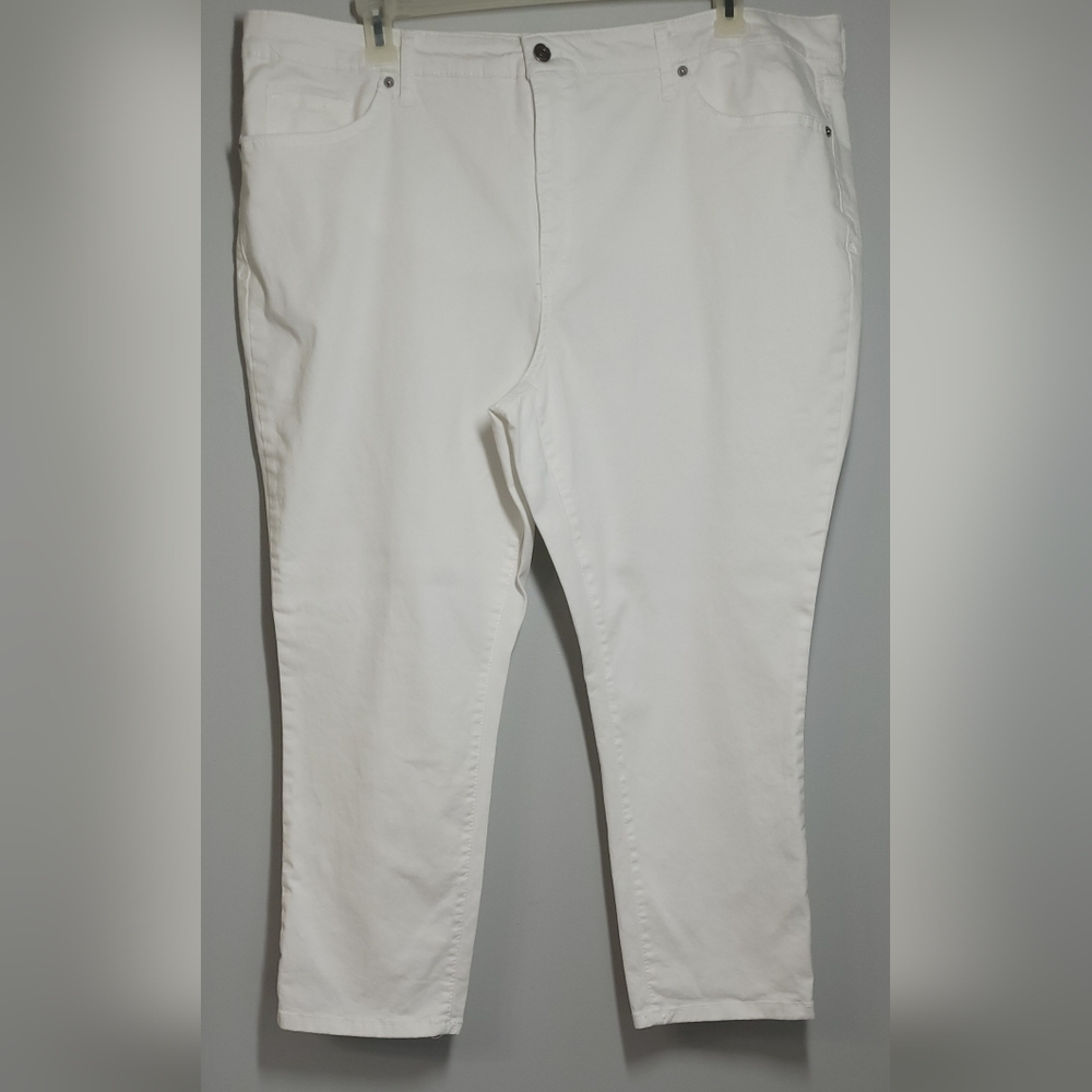 Crown & Ivy High Rise Skinny Crop Jeans 22W Ex. Cond.